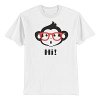 Женская футболка комфорт прямого силуэта с принтом HI!