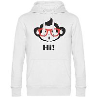 Мужская толстовка Худи с принтом HI!